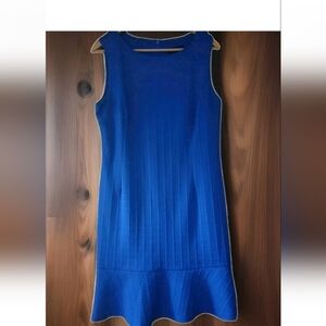 Stella & Julie Royal Blue Waffle Knit Sleeveless Dress Size 12